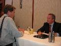 Westerberg answers a broker's question.
