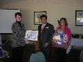 FAREPA President Ric Bareng and President-elect Judy Lamar thank SILVAR Executive Officer Janet Case (far left) for speaking to FAREPA members at their first 2007 meeting on Jan. 9.
