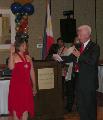 2007-2008 FAREPA President Judy Lamar is sworn in by SCCAOR President Warren Winsness.
