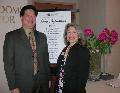 SILVAR Affiliate Jimmy Kang (Wells Fargo Home Mortgage) and SILVAR Development Director Kelly Dadsetan thank sponsors of the event.