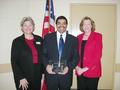 2009 Palo Alto District Chair John St. Clair III was recognized as the Palo Alto District's REALTOR&reg;? of the Year and thanked by 2009 SILVAR President Julia Keady, who is pictured here with St.Clair and 2010 Palo Alto District Chair Dante Drummond.