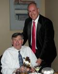 SILVAR Executive Officer Paul Cardus presents Bill Anders the 2009 Affiliate of the Year award.