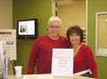 SILVAR Affiliates Richard Miller and Diane Renna greet everyone at the door.