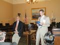 SILVAR President Jeff Bell introduces Senator Joe Simitian.