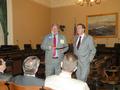 SILVAR President-Elect Gene Lentz introduces Assemblymember Ira Ruskin.