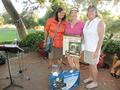 Palo Alto Affiliate Bank also gave away raffle items. Winner Bonnie Kehl is flanked by Sejal Parekh (far left) and SILVAR Affiliate Chair Connie Prince (far right).