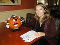 Nicolette Rodman of Sereno Group went home with this dashing Mr. Potato Head pumpkin and a $50 gift certificate to Nordstrom, donated by Mike Lomonaco.