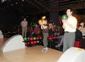 Marta Grimani and Kyle Chuang get ready to strike.