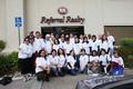 Cupertino/Sunnyvale District volunteers pose for a photo before heading out to their assigned senior homes.
