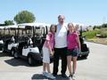 SILVAR President Gene Lentz and his girls bid everyone good luck.