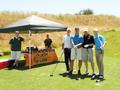 Paul Bodner, Dan Madsen, Matt Baron and Gabe Bodner pose before they play.