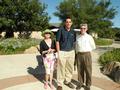 Kelly Dadsetan, Cinnabar Golf Course's tournament coordinator Keith Doleshel and John Tripp