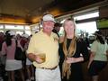 Former Los Gatos/Saratoga District chair Ian Macrae with Chair-elect Cassie Maas.
