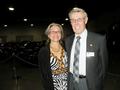 SILVAR Development Director Kelly Dadsetan greets Board Director John Tripp.