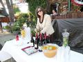 The beverage station - plenty of drinks for everyone.