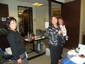 Getting the dishes arranged - Jennifer Tasto, SILVAR Equal Opportunity Chair Tess Crescini and Davena Gentry