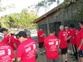 Team 650 captains Paul Skrabo and Tim Anderson get their team together for last minute instructions.