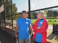 The Commissioner has a word with Team 408 Captain Doug Williams.