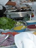 Good food served at a good event.