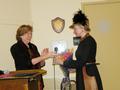 Drummond also presented MacLeod with a beautiful bouquet of flowers.