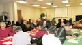 Mark Burns welcomes members to Cupertino/Sunnyvale District's annual holiday breakfast.