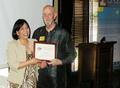 SILVAR Public Affairs Director Rose Meily receives the Member for Life award.