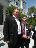Bill Rehbock and John Tripp by the Capitol steps.