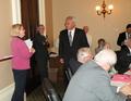 Lee Smith speaks to Assemblymember Paul Fong on behalf of REALTORS&reg;.