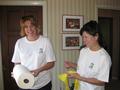 Laurie Ramirez with Karina Ridge (right)