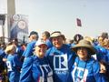 SILVAR President Suzanne Yost, Bert Frescura and SILVAR President-elect Carolyn Miller arrive at the rally.