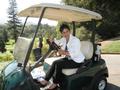 Charitable Foundation Trustee Lehua Greenman had fun driving the golf cart!
