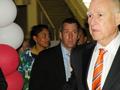 California Governor Jerry Brown arrives.