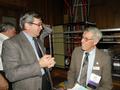 Bob Stelzer conversing with JohnTripp.