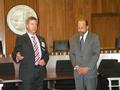 Michael Verdone introduces Senator Jerry Hill.