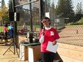 Lehua Greenman welcomes everybody to the 2013 Day on the Diamond!