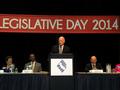 California Governor Jerry Brown was the special guest at the morning briefing.