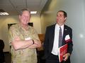 Robert Reid chatting with Frank Vento of SAMCAR
