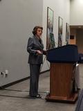 U.S. Senator Dianne Feinstein welcomed everyone to her weekly constituent breakfast this morning