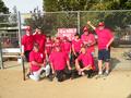 Team 650 players before the game with coaches Tim Anderson and John Milton.
