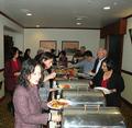 Members enjoy a delicious holiday breakfast.