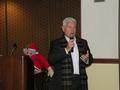 District Co-chair Joe Brown welcomes members to the holiday breakfast.