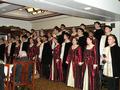 Members were entertained with a beautiful rendition of holiday songs by the Mountain View High School Madrigal Singers.