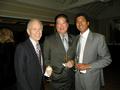 Larry Tringali, Jimmy Kang and Brian Chancellor of Sereno Group, installation sponsor.