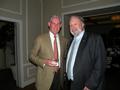 Carlos Aguilar, Menlo Circus Club host, with Board Director Gene Lentz