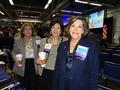 Katherine Frey, Denise Welsh, Region 9 Chair Carolyn Miller
