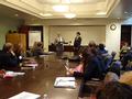 John Tripp introduces staff of State Senator Jim Beall.