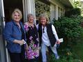 Dani Fletcher and Nancy Domich pose with this sprightly 99-year-old senior.