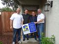 Another RSVP team with Past President David Tonna and YPN Chair Ryan Nunnally in Los Gatos.