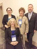 SILVAR Government Affairs Director Jessica Epstein, NAR Director Leannah Hunt, President Chis Isaacson and President-elect Karen Trolan.