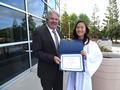 David Tonna with Yun Seo (Jennifer) Kim, Saratoga High School